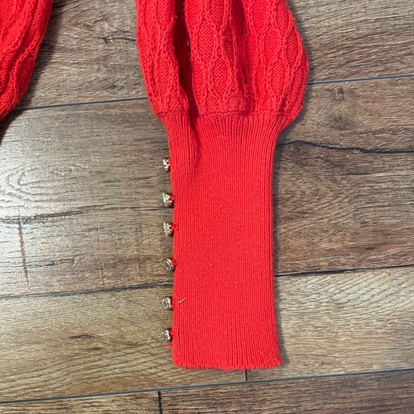 Lilly Pulitzer Red Textured Blouse - Picture 3 of 6